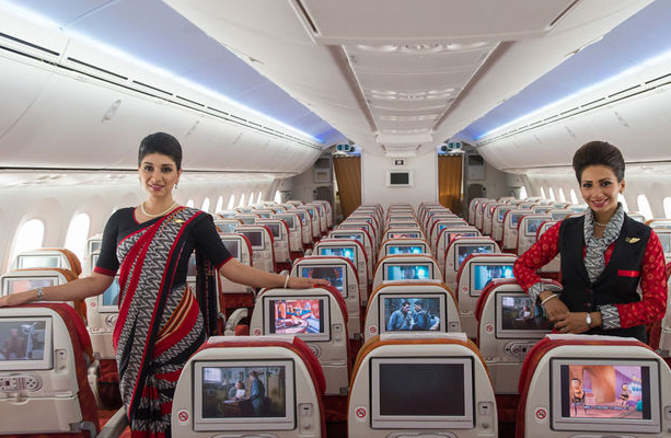 intérieur avion air india