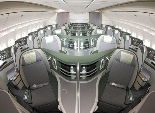 intérieur cabine eva air