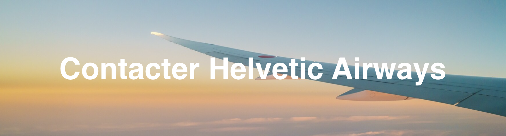 contacter Helvetic Airways 