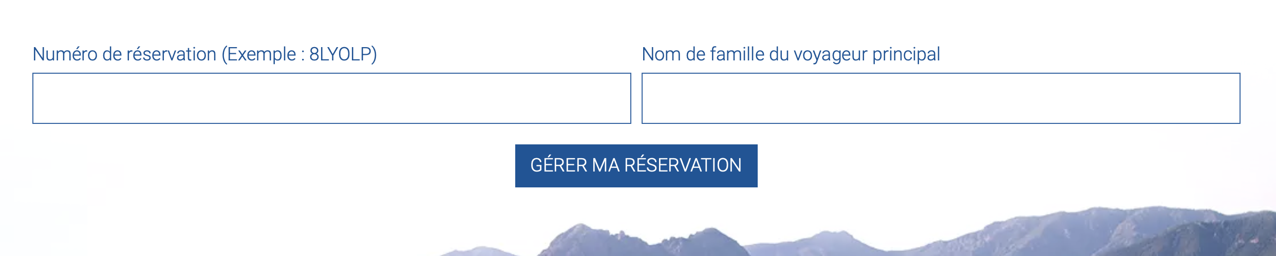 gérer réservation Air Corsica