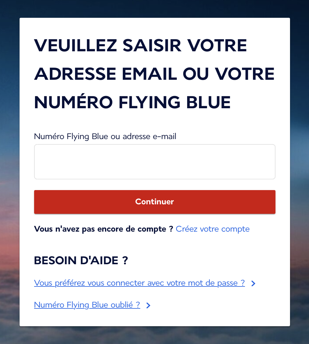 identification Air France 